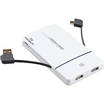 Naztech PB5000 Dual USB Universal Power Bank 5000mAh- White