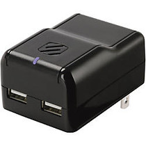 Scosche reVOLT h2 - 2 Port USB Wall Charger (10 Watts Per Port)