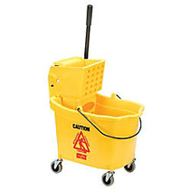 SKILCRAFT; Wet Mop/Bucked And Wringer Combo, 15 1/4 inch; x 21 inch; x 36 1/2 inch;, Yellow