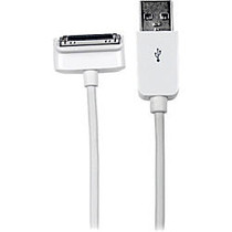 StarTech.com 1m (3 ft) Down Angle Apple? 30-pin Dock Connector to USB Cable for iPhone / iPod / iPad with Stepped Connector