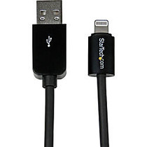 StarTech.com 1m (3ft) Black Apple 8-pin Lightning Connector to USB Cable for iPhone / iPod / iPad