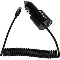 StarTech.com Black Dual Port Car Charger with Micro USB Cable and USB 2.0 Port - High Power (21 Watt / 4.2 Amp)