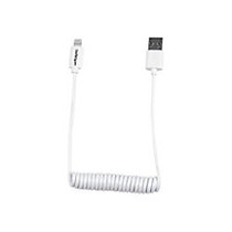StarTech.com Lightning to USB Cable - Coiled - 0.6m (2ft) - White
