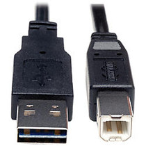 Tripp Lite 10ft USB 2.0 High Speed Cable Reverisble A to B M/M