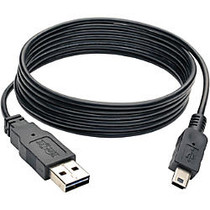 Tripp Lite 6ft USB 2.0 High Speed Cable Slim Reversible A to 5Pin Mini B M/M