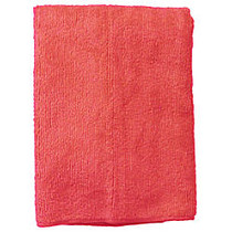 Wilen Standard Duty Microfiber Cloths, 16 inch;, Red, Pack Of 12