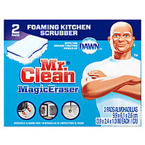 Mr. Clean; Magic Erasers Kitchen Scrubbers With Dawn, Pack Of 2