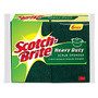 Scotch-Brite&trade; Heavy-Duty Scrub Sponges, Green, Pack Of 6