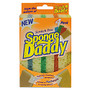 Scrub Daddy; Sponge Daddy; Dual-Sided Sponges, 3 3/8 inch;H x 5 9/16 inch;W x 2 5/8 inch;D, Assorted Colors, Pack Of 4