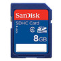 SanDisk; SDHC&trade; (Secure Digital High Capacity) Memory Card, 8GB