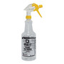 Big 3 Packaging PAK-IT Spray Bottle, Carpet Prespotter Industrial-Strength Cleaner, 32 Oz, Yellow/Clear