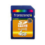 Transcend 4GB Secure Digital High Capacity (SDHC) Card - (Class 6) - 150x