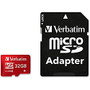 Verbatim 32GB Tablet microSDHC Memory Card, UHS-1 Class 10 Red