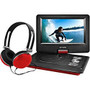 Ematic EPD116 Portable DVD Player - 10 inch; Display - 1024 x 600 - Red