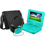 Ematic EPD707 Portable DVD Player - 7 inch; Display - 480 x 234 - Teal