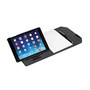 MobilePro; Series Deluxe Folio Case for iPad; Air/Air 2, 9 3/4 inch; x 7 1/2 inch; x 1/8 inch;, Black/Gray