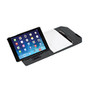 MobilePro; Series Deluxe Folio Case for iPad; mini 4, 8 3/8 inch; x 6 1/8 inch; x 13/16 inch;, Black/Gray