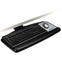 3M&trade; AKT90LE Adjustable Keyboard Tray, Black/Charcoal