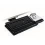 3M&trade; Underdesk Knob-Adjustable Keyboard Tray, 11 1/2 inch; x 23 inch; x 7 1/2 inch;, Black, T32809