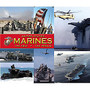 Integrity Mouse Pad, 9 inch; x 8.5 inch;, Marines Patriots In Action, Pack Of 6
