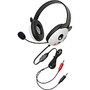 Califone Stereo Headset, Panda w/ Mic Dual 3.5mm Plug Via Ergoguys