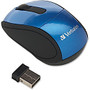 Verbatim Wireless Mini Travel Mouse, Blue