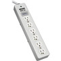 Tripp Lite Surge Protector Power Strip Medical Hospital RT Angle Plug 6 Outlet 10' Cord