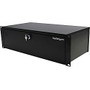 StarTech.com Steel Rack-Mount Locking Storage Drawer, 5 1/4 inch;H x 19 inch;W x 9 3/4 inch;D, Black