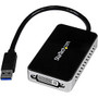 StarTech.com USB 3.0 to DVI External Video Card Multi Monitor Adapter with 1-Port USB Hub - 1920x1200