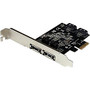 StarTech.com 2 Port PCI Express SATA 6 Gbps eSATA Controller Card - Dual Port PCIe SATA III Card - 2 Int/2 Ext