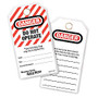 Master Lock 'Do Not Operate' English/Spanish Lockout ID Tags, Pack Of 12