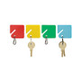 MMF Industries STEELMASTER Slotted Rack Key Tags, 1 1/2 inch;, Assorted Colors, Pack Of 20