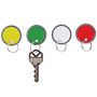 Office Wagon; Brand Round Key Tags, 1.25 inch; Diameter, Assorted Colors, Pack Of 50