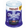 Maxell; DVD+R Recordable Media Spindle, 4.7GB/120 Minutes, Pack Of 100