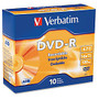 Verbatim AZO DVD-R 4.7GB 16X with Branded Surface - 10pk Slim Case
