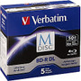 Verbatim Blu-ray Recordable Media - BD-R DL - 6x - 50 GB - 5 Pack Jewel Case