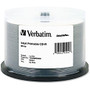 Verbatim CD-R 700MB 52X DataLifePlus White Inkjet Printable - 50pk Spindle