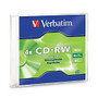 Verbatim CD-RW 700MB 2X-4X with Branded Surface - 1pk Slim Case
