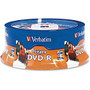 Verbatim DVD-R 4.7Gb 16X White Inkjet Hub Printable 25pk Spindle