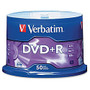 Verbatim; DVD+R Recordable Media Spindle, no valueGB/no value Minutes, Pack Of no value