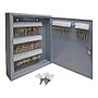 Sparco 80-Key Locking Hook-Style All-Steel Key Cabinet, 17 1/8 inch; x 14 inch; x 3 inch;, Gray