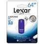 Lexar; JumpDrive; S37 USB 3.0 Flash Drive, 64GB, Purple, LJDS37-64GABNL