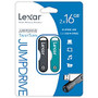 Lexar; Jumpdrive; TwistTurn USB 2.0 Flash Drive, 16GB, Pack Of 2