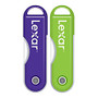 Lexar; JumpDrive; TwistTurn USB 2.0 Flash Drive, 8GB, Assorted Colors (No Color Choice), Pack Of 2