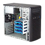 Supermicro SuperServer 5037C-I Barebone System Mid-tower - Intel C202 Chipset - Socket H2 LGA-1155 - 1 x Processor Support - Black