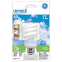 GE Spiral Compact Fluorescent Bulb, Reveal, 13 Watts