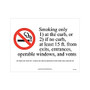 ComplyRight City & County Specialty Posters, English, San Francisco, No Smoking At Building Entrance, 8 1/2 inch; x 11 inch;