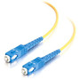 5m SC-SC 9/125 OS1 Simplex Singlemode PVC Fiber Optic Cable - Yellow