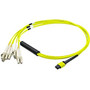 AddOn 10m MPO to 4xLC Duplex (8xLC) Fanout SMF Yellow Patch Cable For Juniper