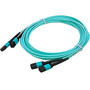 AddOn 2 x 10m MPO/MPO Female to Female Straight OM3 12 Fiber LOMM Patch Cable